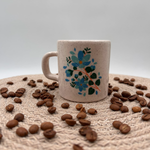Nakkaş Çini Seramik Kupa Mug Mavi Portakal Çiçeği Baskılı 29