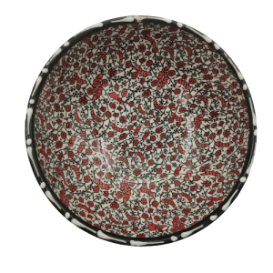 Geleneksel Motifli 16 Cm Sunumluk, Çerezlik Kase 2 Adet 08
