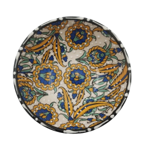 Geleneksel Motifli 16 Cm Sunumluk, Çerezlik Kase 2 Adet 01