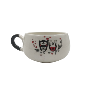 Nakkaş Çini Seramik Kupa Mug Baykuş Baskılı 02